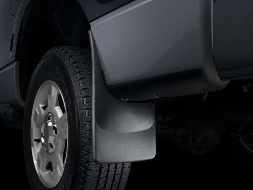 Mud Flap - DigitalFit No-Drill - Rear - Plastic - Black / Textured - GM Fullsize Truck 2007-13 - Pair
