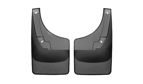 Mud Flap - DigitalFit No-Drill - Rear - Plastic - Black / Textured - Dodge Ram Fullsize Truck 2009-13 - Pair