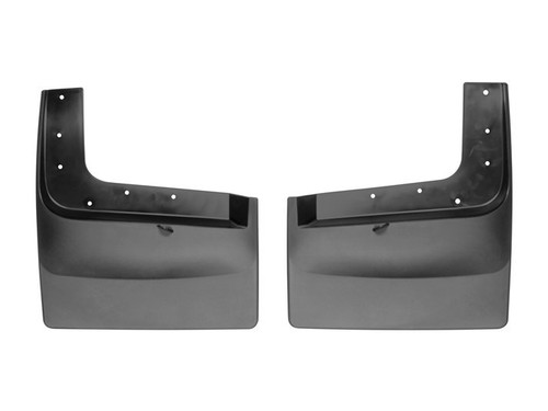 Mud Flap - DigitalFit No-Drill - Rear - Plastic - Black / Textured - Dually - Ford Fullsize Truck 2017-18 - Pair