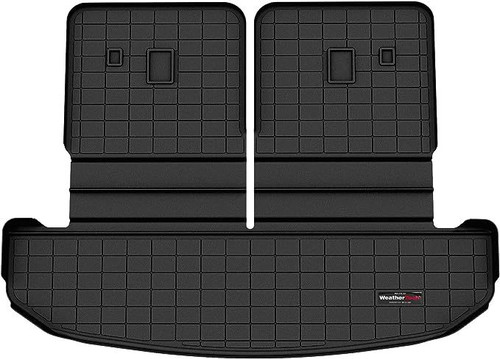 SeatBack / Cargo Liner - Behind 3rd Row - Plastic - Black / Textured - Kia Sorento 2021-22 - Each