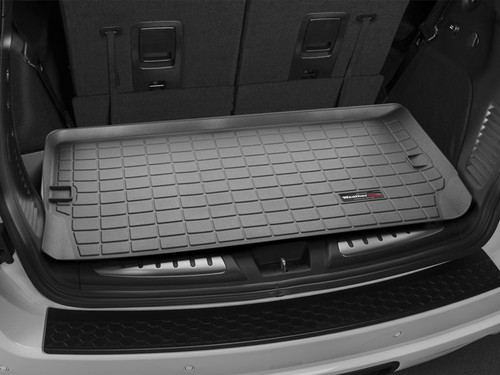 Cargo Liner - Behind 3rd Row - Plastic - Black / Textured - Dodge Midsize SUV 2011-17 - Each