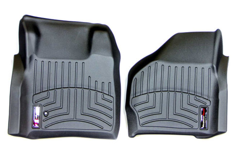 Floor Liner - Front - Plastic - Black / Textured - Ford Fullsize SUV / Truck 1999-2007 - Pair