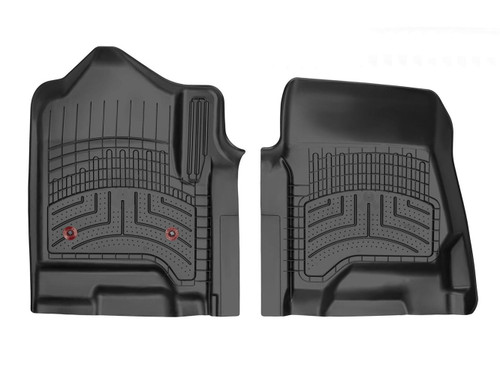 Floor Liner - HP - Front - Plastic - Black / Textured - GM Fullsize SUV 2007-14 - Pair