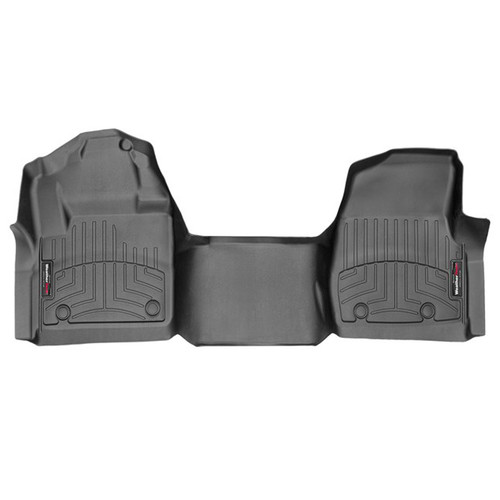 Floor Liner - Front - Over the Hump - Plastic - Black / Textured - Carpet Floor - Regular Cab - Ford Fullsize Truck 2017-19 - Each