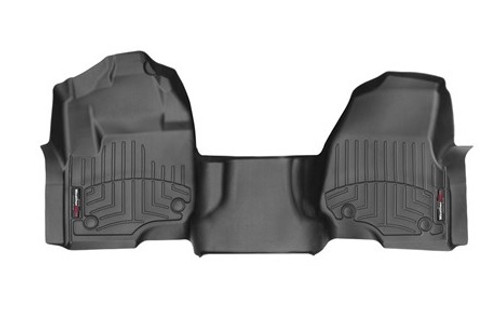Floor Liner - Front - Over the Hump - Plastic - Black / Textured - Ford Fullsize Truck 2017 - Each