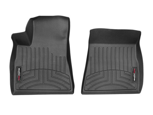 Floor Liner - Front - Plastic - Black / Textured - Tesla 3 2017-22 - Pair