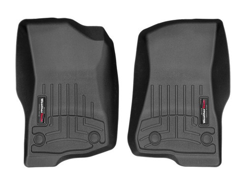 Floor Liner - Front - Plastic - Black / Textured - Jeep Wrangler JL 2018 - Pair