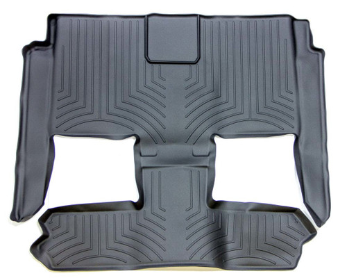 Floor Liner - 2nd Row / 3rd Row - Plastic - Black / Textured - Chrysler / Dodge Compact Van 2008-13 - Each