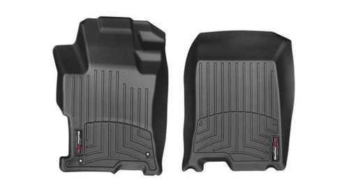 Floor Liner - Front - Plastic - Black / Textured - Honda Accord 2008-12 - Pair