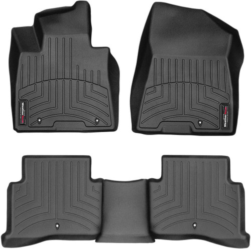 Floor Liner - Front / 2nd Row - Plastic - Black / Textured - Kia Sportage 2020 - Kit