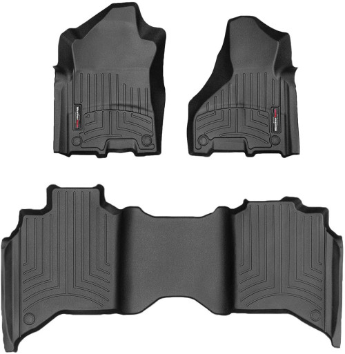 Floor Liner - Front / 2nd Row - Plastic - Black / Textured - GM Fullsize SUV 2021 - Kit