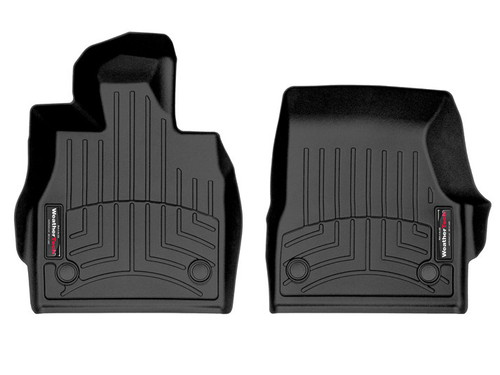 Floor Liner - Front - Plastic - Black / Textured - Chevy Corvette 2020-24 - Pair