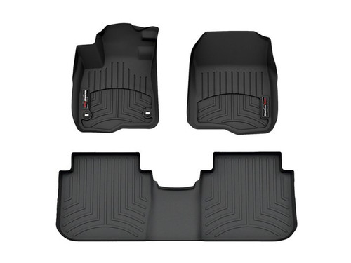 Floor Liner - Front / 2nd Row - Plastic - Black / Textured - Honda CR-V 2023-24 - Kit