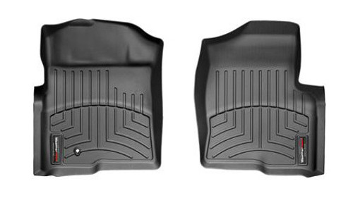 Floor Liner - Front - Plastic - Black / Textured - Ford Fullsize Truck 2008-10 - Pair