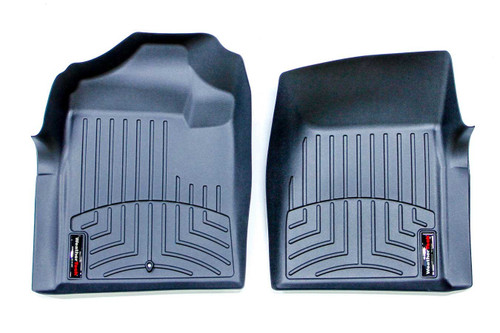 Floor Liner - Front - Plastic - Black / Textured - Standard Cab - GM Fullsize Truck 2007-13 - Pair
