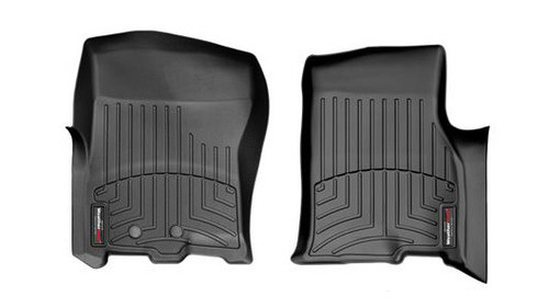 Floor Liner - Front - Plastic - Black / Textured - Ford Fullsize SUV 2011-15 - Pair