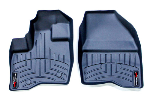 Floor Liner - Front - Plastic - Black / Textured - Ford Fullsize SUV 2011-14 - Pair