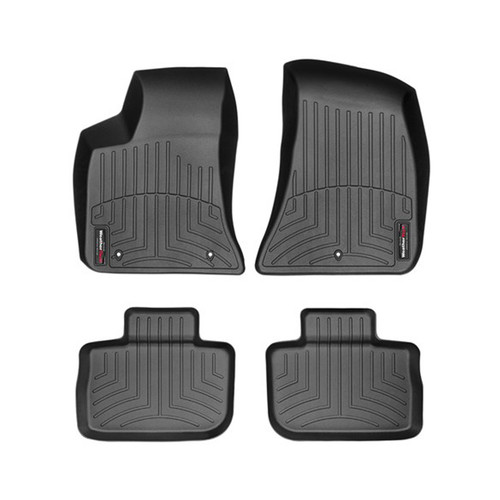 Floor Liner - Front / 2nd Row - Plastic - Black / Textured - Chrysler 300 2011-19 / Dodge Charger 2011-23 - Kit