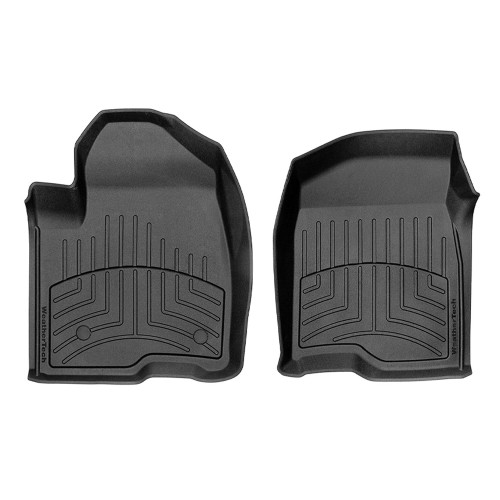 Floor Liner - HP - Front - Plastic - Black / Textured - Ford Compact SUV 2013-19 - Pair