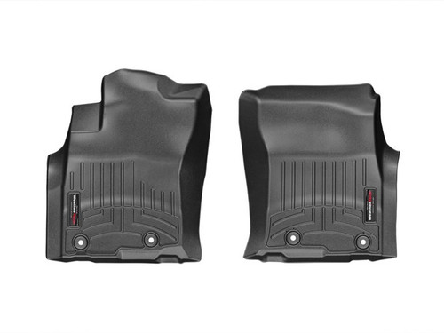 Floor Liner - Front - Plastic - Black / Textured - Toyota Midsize SUV 2013-14 - Pair