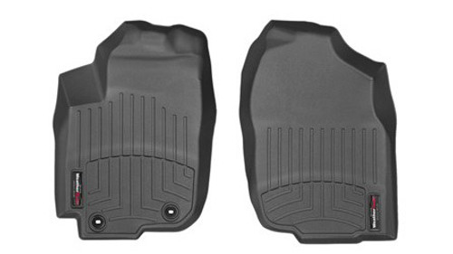 Floor Liner - Front - Plastic - Black / Textured - Toyota Compact SUV 2013-16 - Pair
