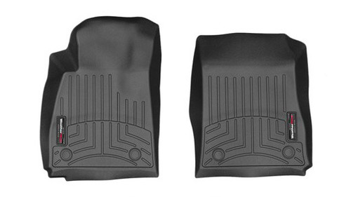 Floor Liner - Front - Plastic - Black / Textured - GM Fullsize Car 2014-15 - Pair