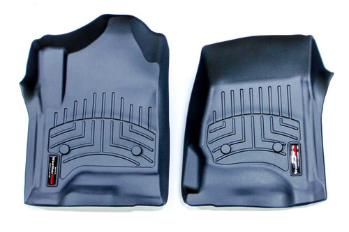 Floor Liner - Front - Plastic - Black / Textured - GM Fullsize SUV / Truck 2014-15 - Pair