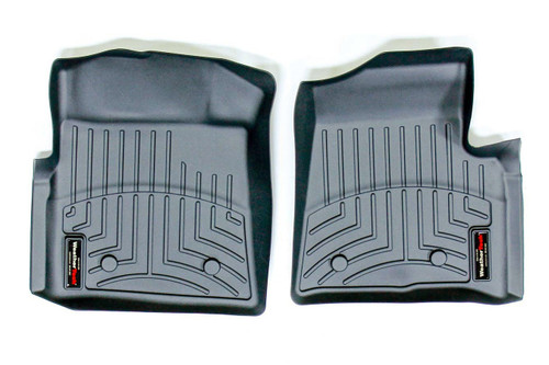 Floor Liner - Front - Plastic - Black / Textured - Ford Fullsize Truck 2009-14 - Pair Floor Liner - Front - Plastic - Black / Textured - Ford Fullsize Truck 2009-14 - Pair
