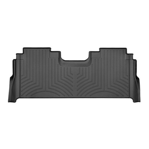 Floor Liner - 2nd Row - Plastic - Black / Textured - Super Crew - Fold-Flat Storage - Bucket Seats - Ford Fullsize Truck 2021 - Each