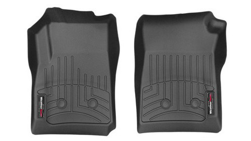 Floor Liner - Front - Plastic - Black / Textured - GM Midsize Truck 2015-22 - Pair