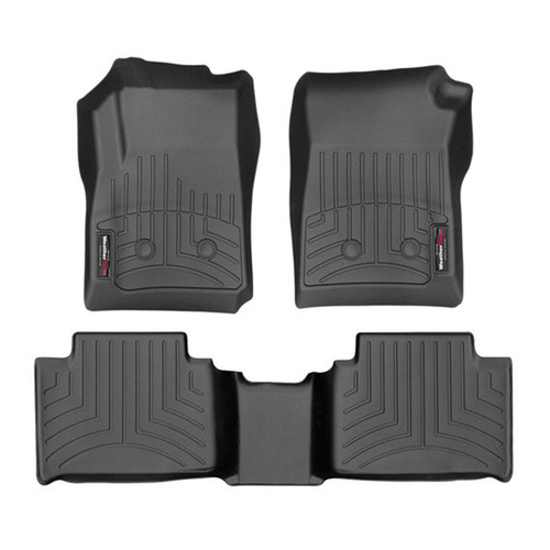 Floor Liner - Front / 2nd Row - Plastic - Black / Textured - GM Midsize Truck 2015-19 - Kit