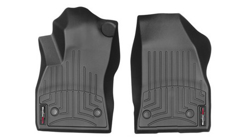 Floor Liner - Front - Plastic - Black / Textured - Dodge Fullsize Van 2015-16 - Pair