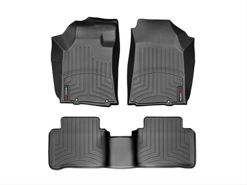 Floor Liner - Front / 2nd Row - Plastic - Black / Textured - Nissan 2016-23 - Kit