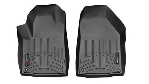 Floor Liner - Front - Plastic - Black / Textured - Jeep Cherokee 2015-16 - Pair