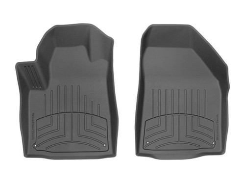 Floor Liner - HP - Front - Plastic - Black / Textured - Jeep Cherokee 2015-22 - Pair