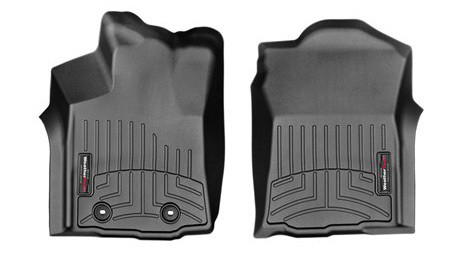 Floor Liner - Front - Plastic - Black / Textured - Toyota Midsize Truck 2016 - Pair