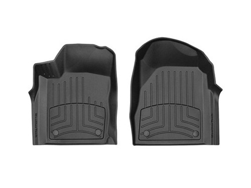 Floor Liner - HP - Front - Plastic - Black / Textured - Dodge Midsize SUV / Jeep Grand Cherokee 2016-18 - Pair