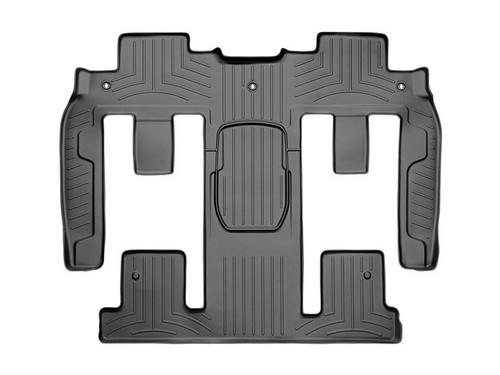 Floor Liner - 2nd Row / 3rd Row - Plastic - Black / Textured - GM Midsize SUV 2011-17 - Each