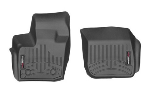 Floor Liner - Front - Plastic - Black / Textured - Ford Midsize Car 2017-18 - Pair