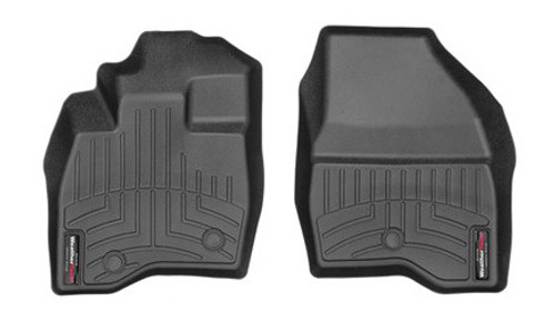 Floor Liner - Front - Plastic - Black / Textured - Ford Midsize SUV 2017 - Pair