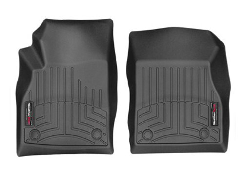 Floor Liner - Front - Plastic - Black / Textured - Chevy Cruze 2015-18 - Pair