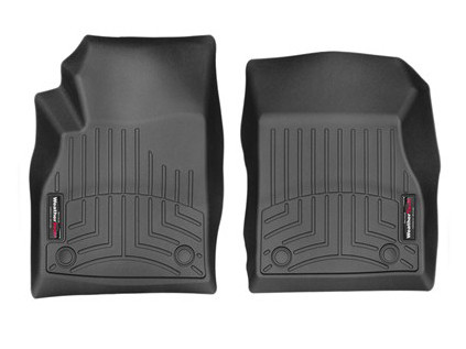 Floor Liner - Front - Plastic - Black / Textured - Chevy Cruze 2015-18 - Pair