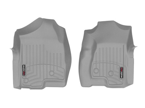 Floor Liner - Front - Plastic - Gray / Textured - GM Fullsize SUV / Truck 1999-2007 - Pair