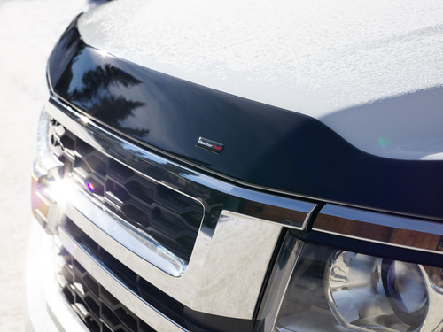 Bug Deflector - Hood Protector - Stick-On - Plastic - Dark Smoke - Toyota Midsize Truck 2016-23 - Each