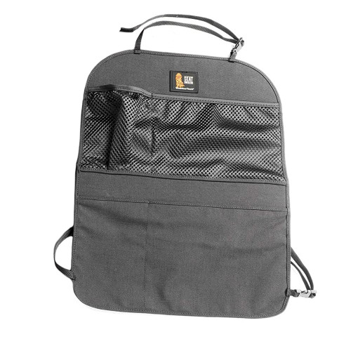 Seat Cover - Back - Hook and Loop Attachment - Cloth - Black - Front Seat - Universal - Each