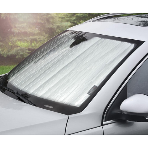 Windshield Shade - SunShade - Cloth / Plastic - Black / Silver - GM Fullsize SUV 2015-16 - Each