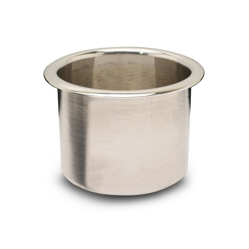 Cup Holder - Insert - Single Cup - Aluminum - Polished - Large - Each
