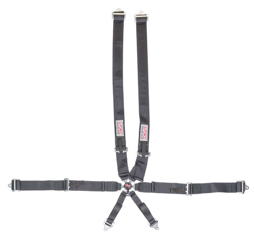 Harness - 6 Point - Camlock - SFI 16.1 - Pull Up Adjust - Bolt-In / Wrap Around - Individual Harness - Black - Kit Harness - 6 Point - Camlock - SFI 16.1 - Pull Up Adjust - Bolt-In / Wrap Around - Individual Harness - Black - Kit