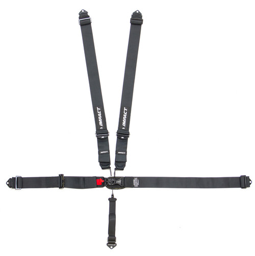 Harness - PRO Series - 5 Point - Latch and Link - SFI 16.5 - Pull Up Adjust - Bolt-In / Wrap Around - Individual Harness - Black - Kit