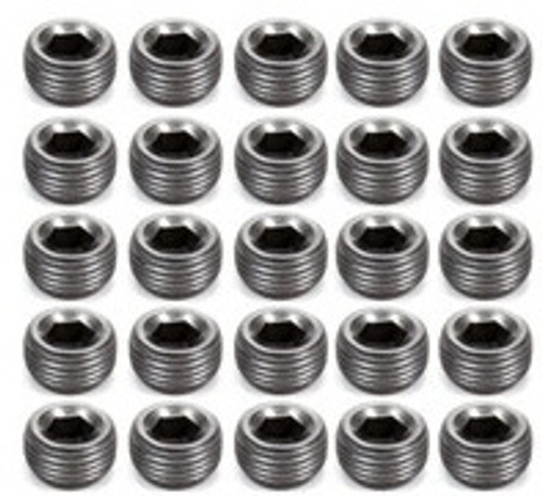 Fitting - Plug - 3/8 in NPT - Allen Head - Steel - Natural - Set of 25 Fitting - Plug - 3/8 in NPT - Allen Head - Steel - Natural - Set of 25